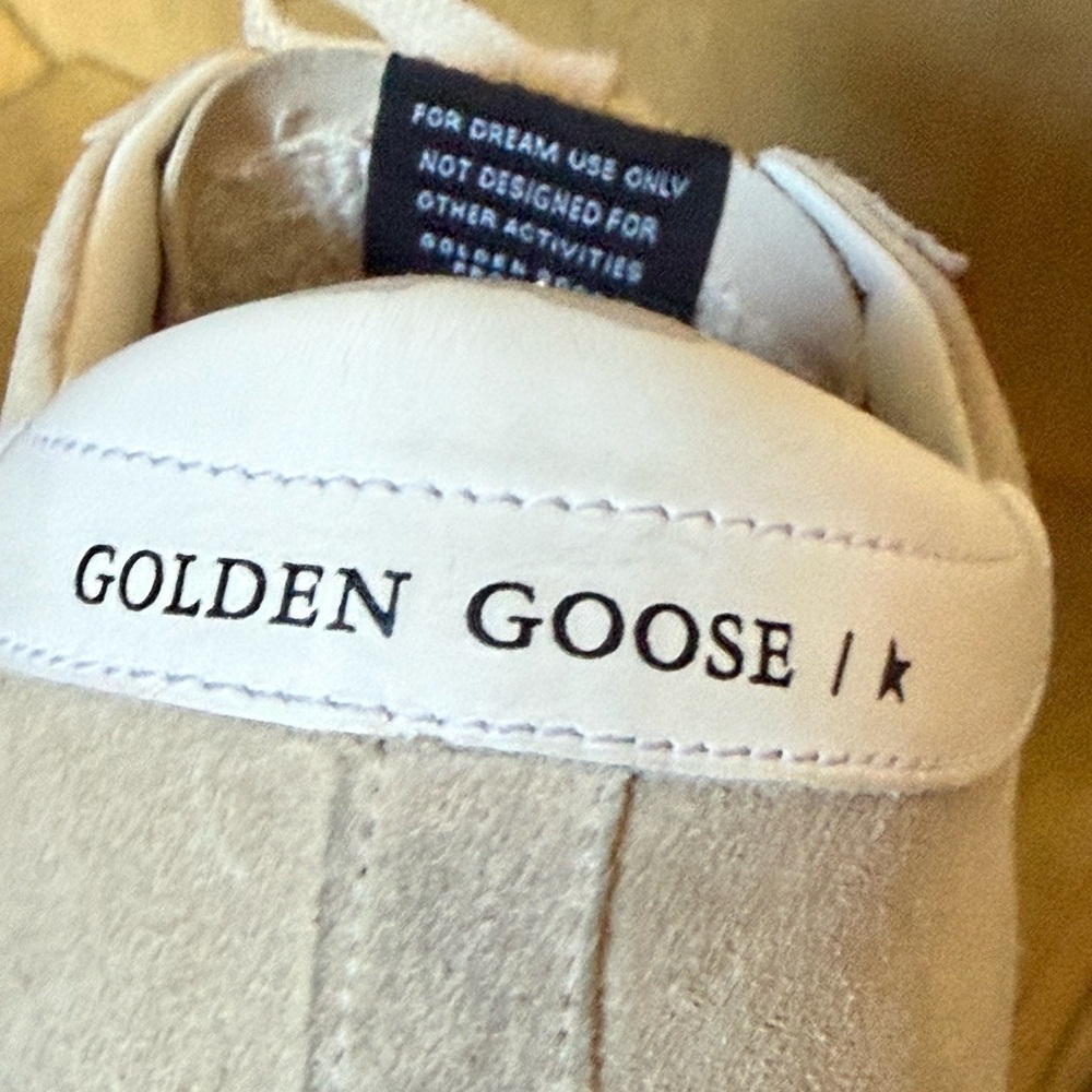 Golden Goose superstar suede white and beige sneakers size 40 - Picture 8 of 12